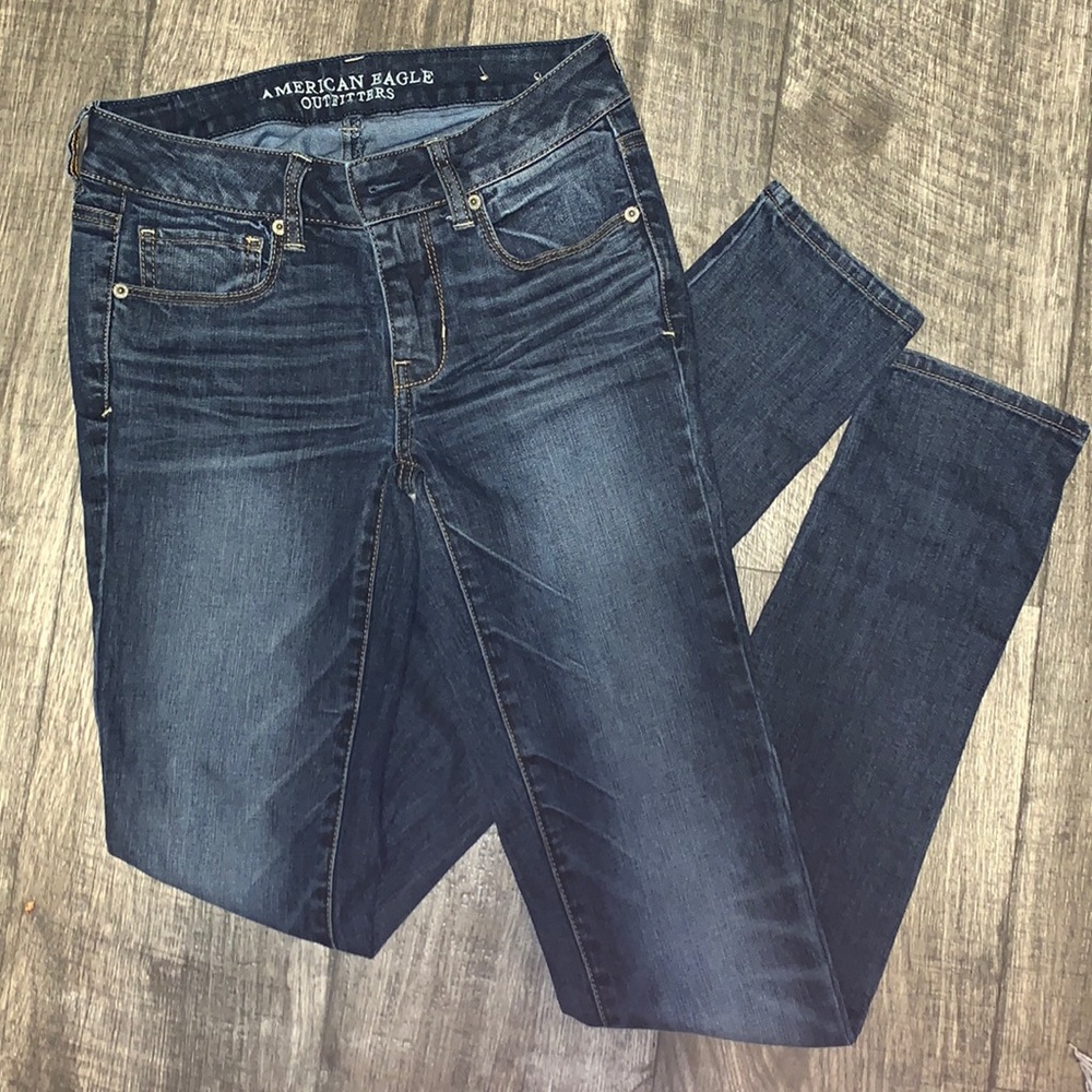 American Eagle Skinny Super Stretch Jeans 2 Long